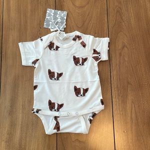 Kate Quinn Short Sleeve Bodysuit Chihuahua Super Soft Bamboo NWT NB